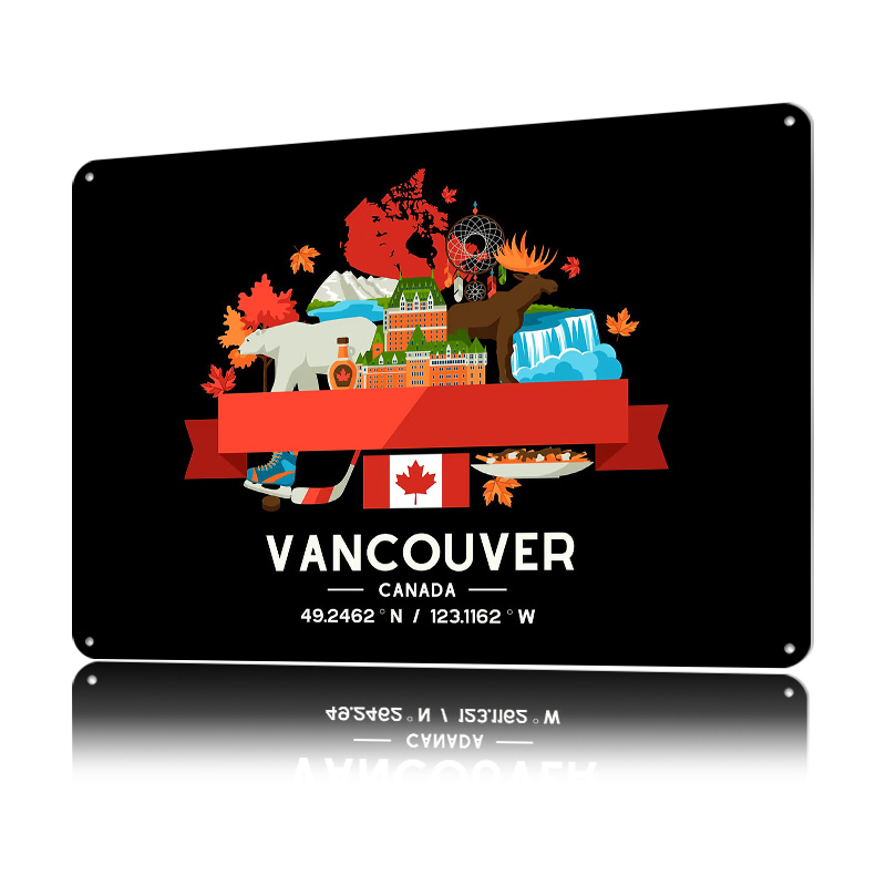 Poster Cetak Peta Kota Vancouv - Home Decor Vancouver ulasan dan harga
