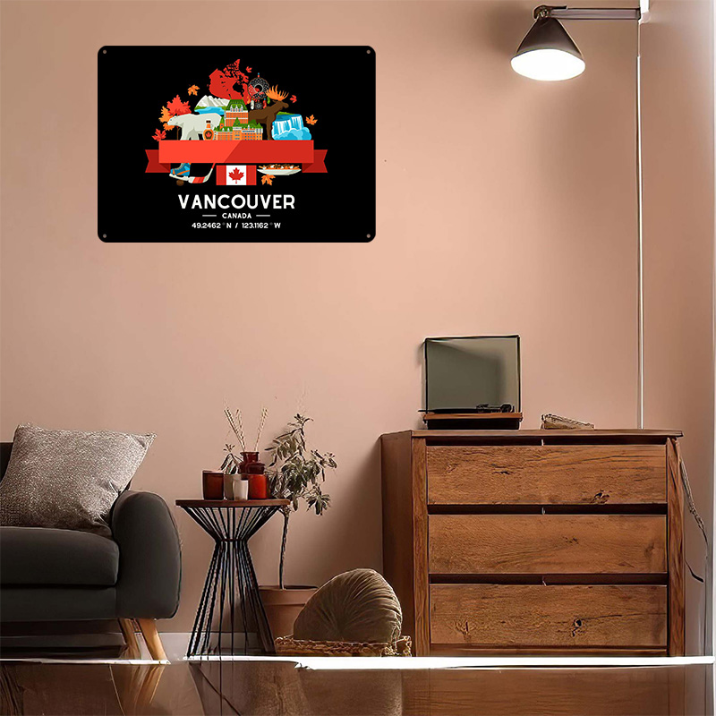 Poster Cetak Peta Kota Vancouv - Home Decor Vancouver ulasan dan harga