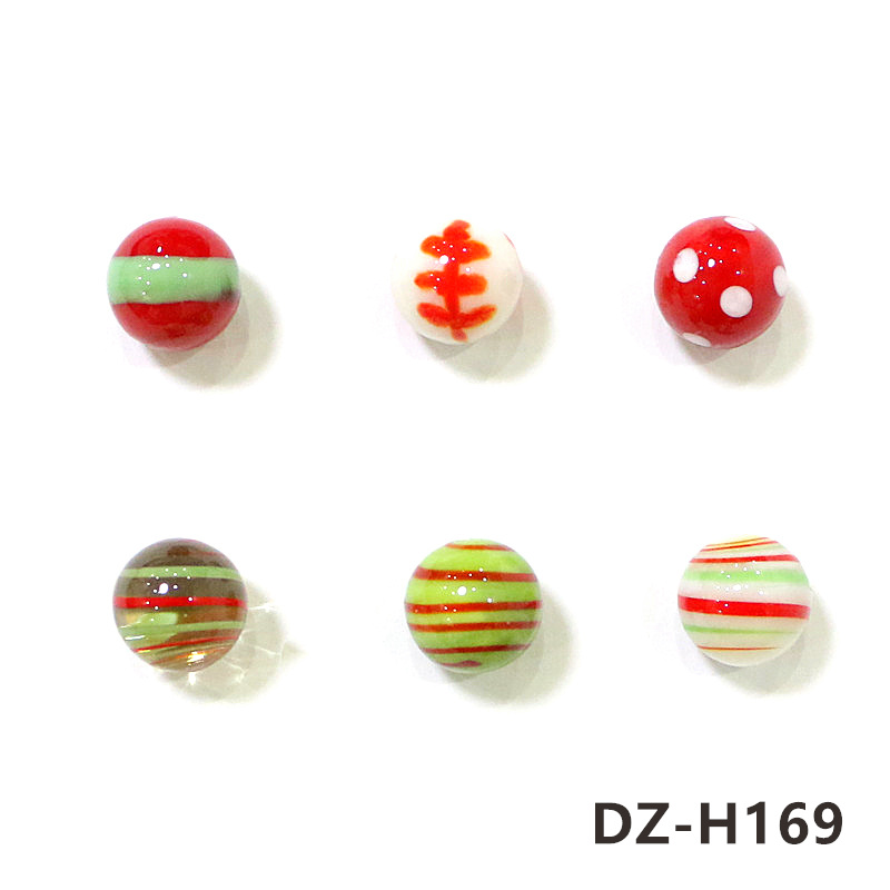 6 buah Bola Kelereng Kaca Mera - Home Decor Garden Ideas ulasan dan harga