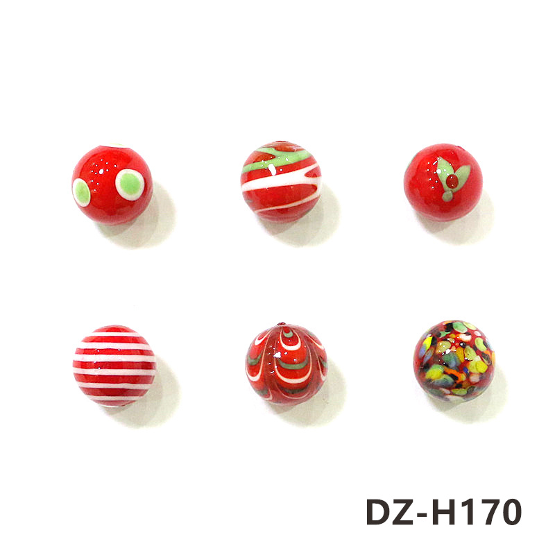 6 buah Bola Kelereng Kaca Mera - Home Decor Garden Ideas ulasan dan harga