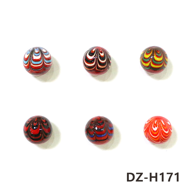 6 buah Bola Kelereng Kaca Mera - Home Decor Garden Ideas ulasan dan harga