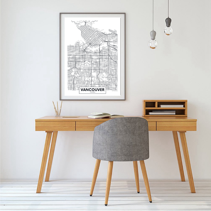 Kanada Toronto Kota Peta Poste - Home Decor Vancouver ulasan dan harga