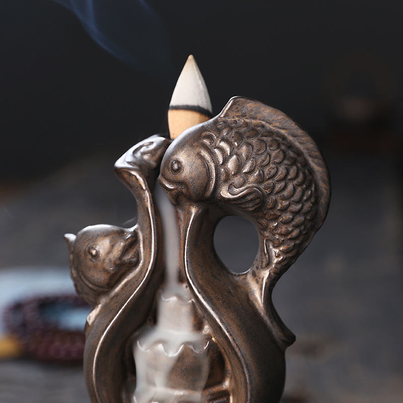 Pembakar Dupa Keramik Bentuk L - Home Decor Zen Style ulasan dan harga