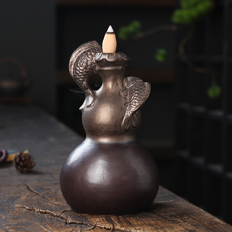 Pembakar Dupa Keramik Bentuk L - Home Decor Zen Style ulasan dan harga