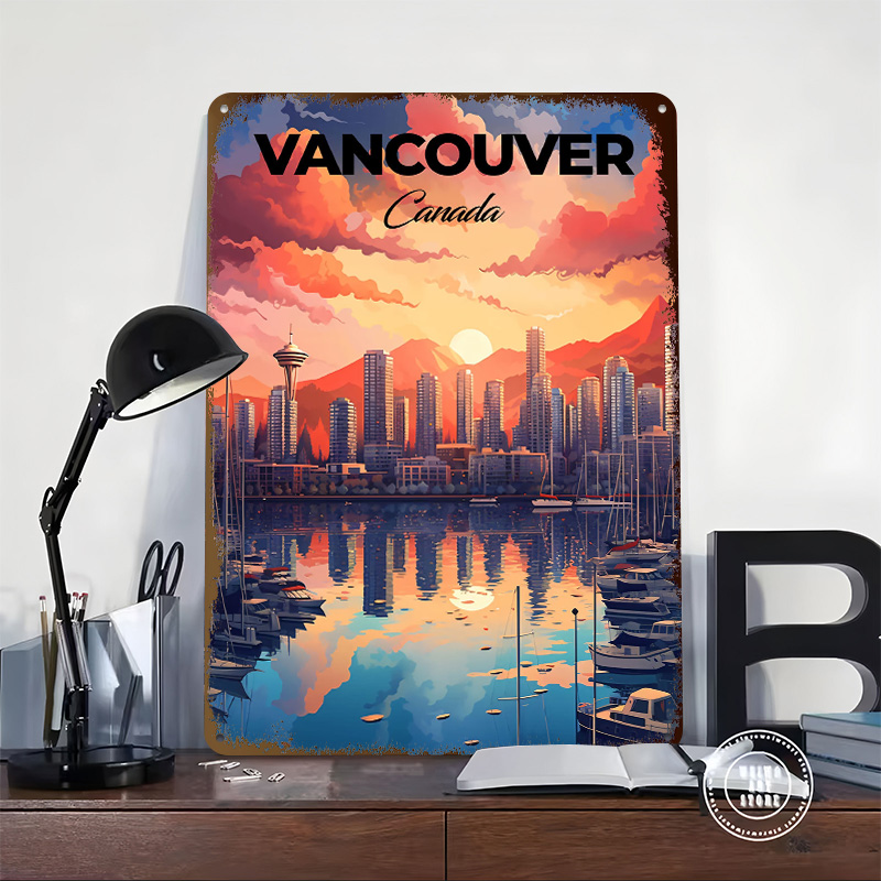 Poster Cetak Perjalanan Vancou - Home Decor Vancouver ulasan dan harga