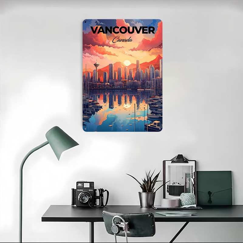 Poster Cetak Perjalanan Vancou - Home Decor Vancouver ulasan dan harga