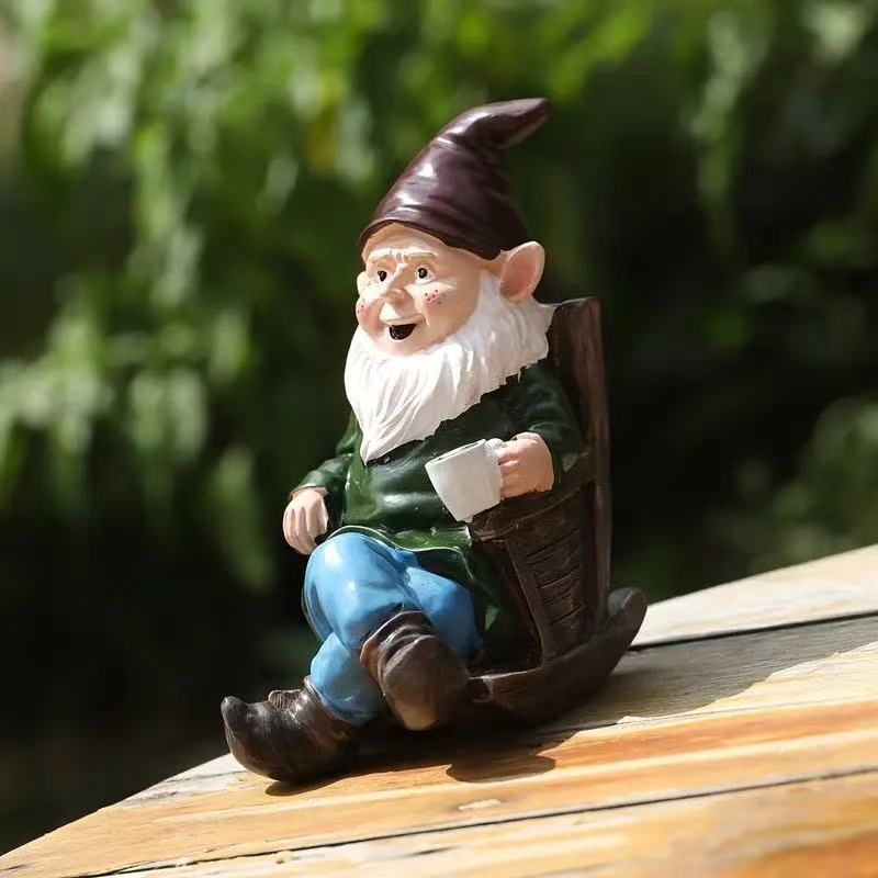 Ornamen Kurcaci Resin Kreatif  - Home Decor Garden Ideas ulasan dan harga