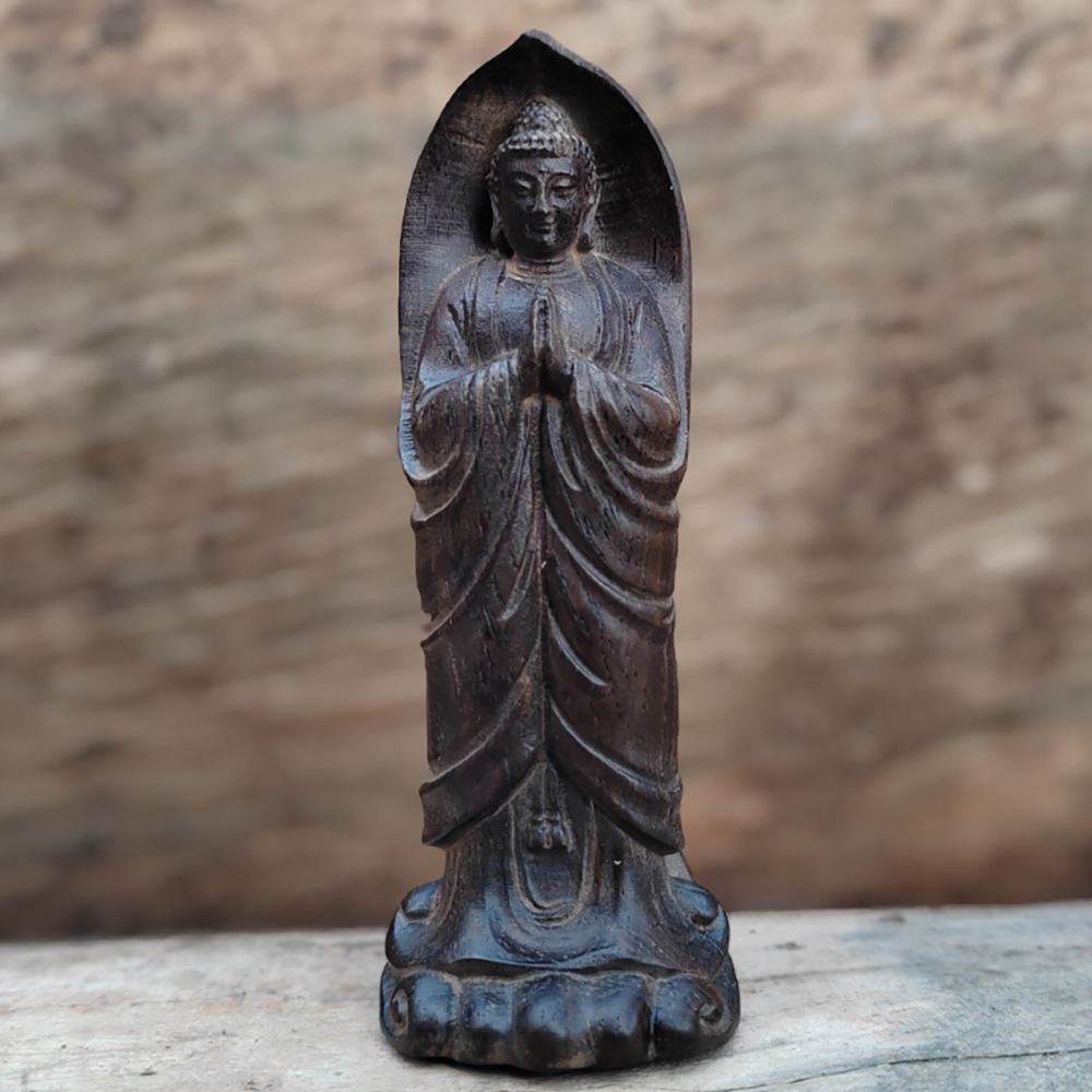 Ornamen Patung Buddha Zen Kayu - Home Decor Zen Style ulasan dan harga