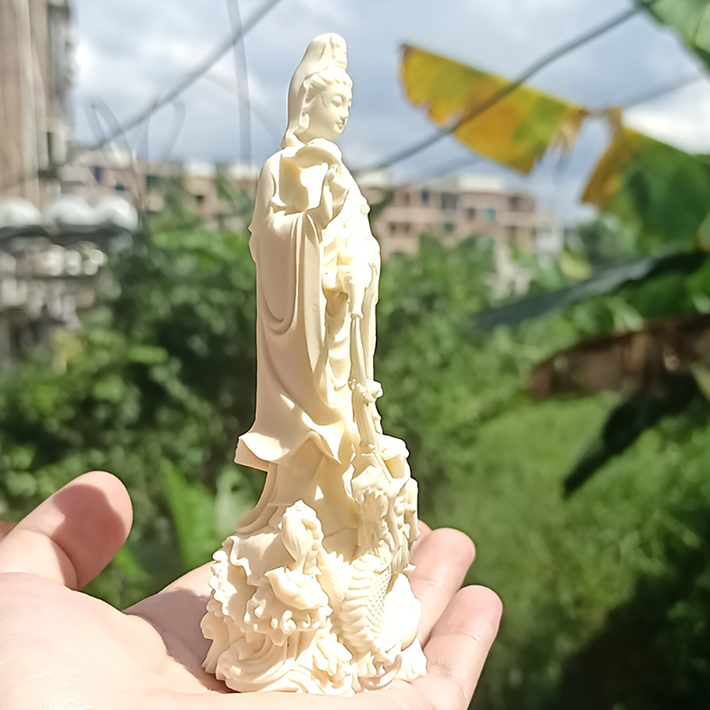 Patung Buddha Guanyin dari Res - Home Decor Zen Style ulasan dan harga
