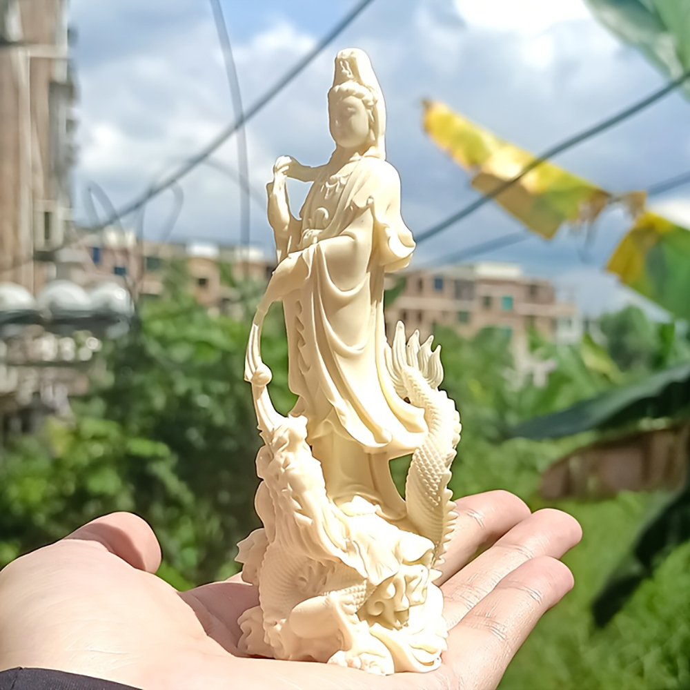 Patung Buddha Guanyin dari Res - Home Decor Zen Style ulasan dan harga