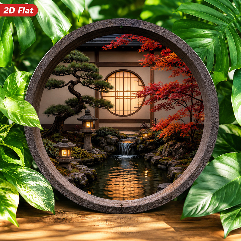 Dekorasi Dinding Logam Bulat 2 - Home Decor Garden Ideas ulasan dan harga