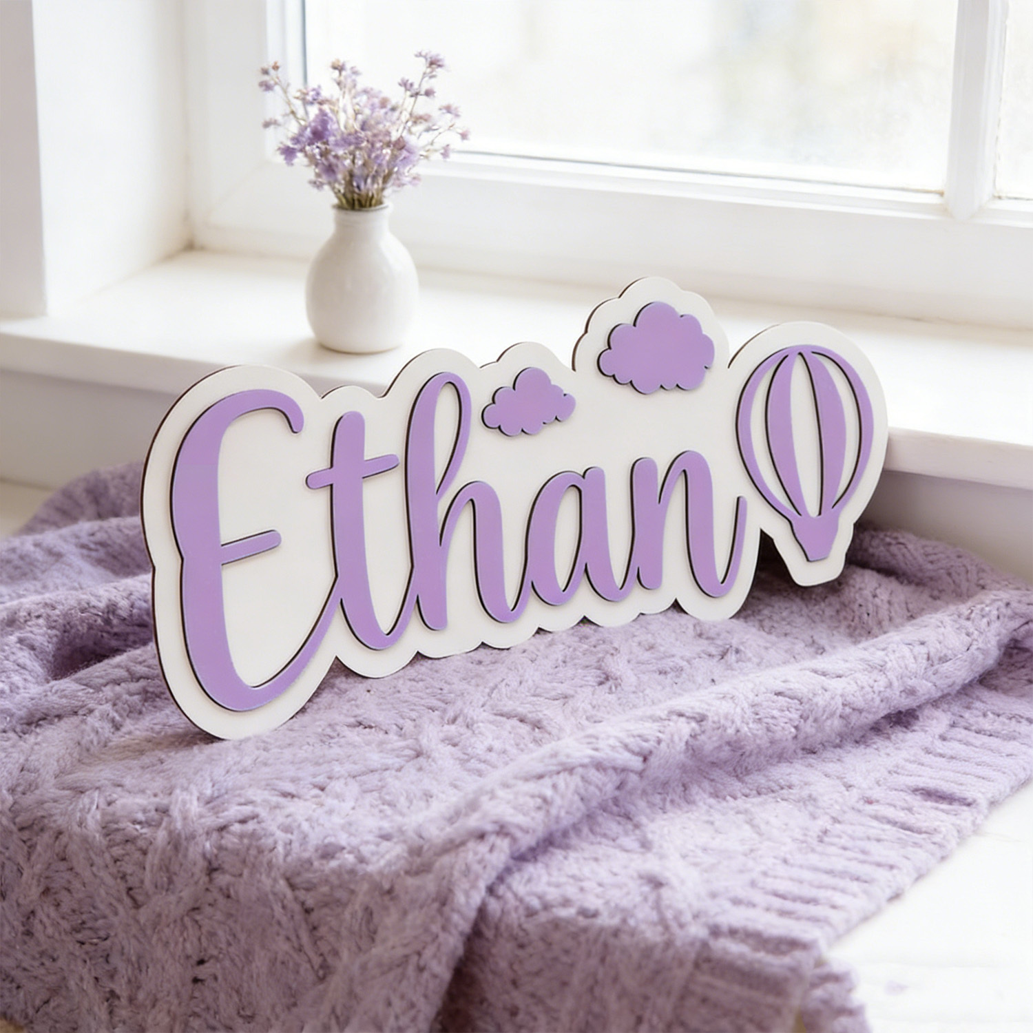 Papan Nama Kamar Balon Udara P - Home Christmas Decor ulasan dan harga