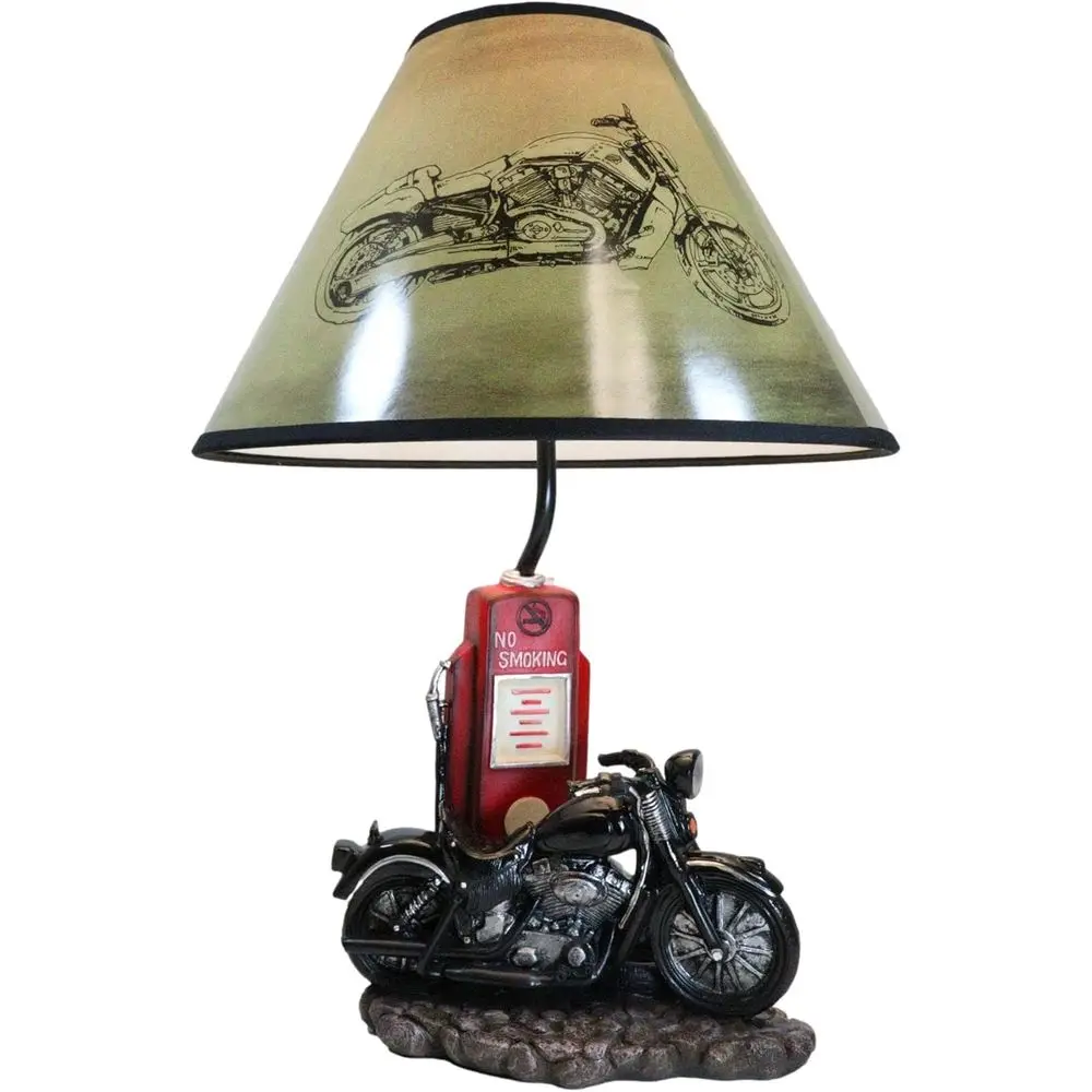 Lampu Meja Pompa Bensin Motor  - Home Decor Lamp ulasan dan harga