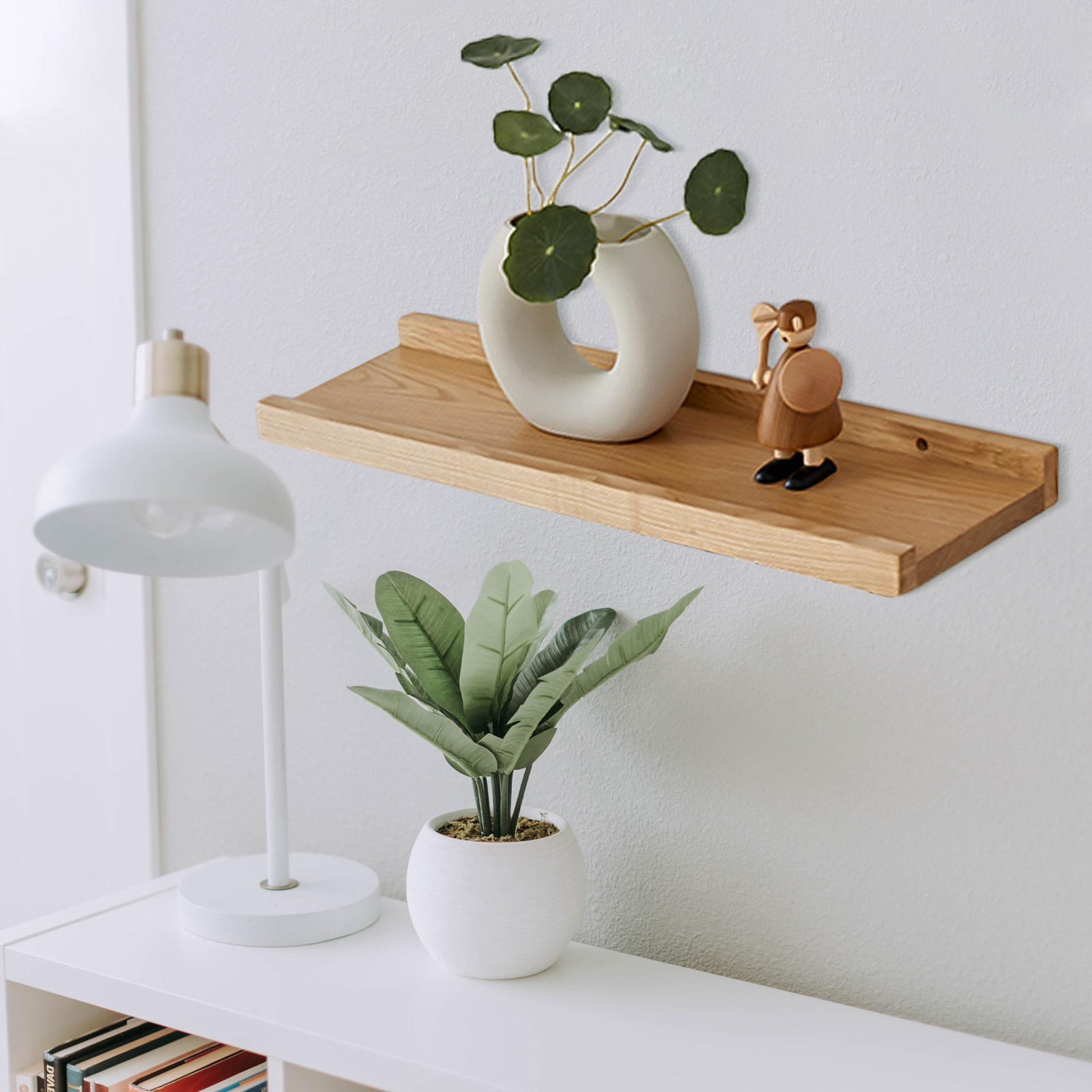 Rak Dinding Kayu Rak Gantung K - Floating Shelves ulasan dan harga