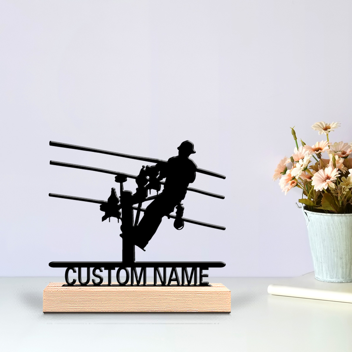 1pc Patung Logam Tukang Listri - Home Christmas Decor ulasan dan harga