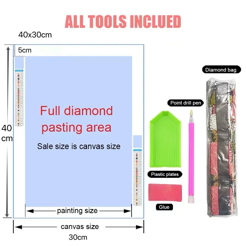 Kit Lukisan Berlian DIY 5D Ams - Home Decor Vancouver ulasan dan harga