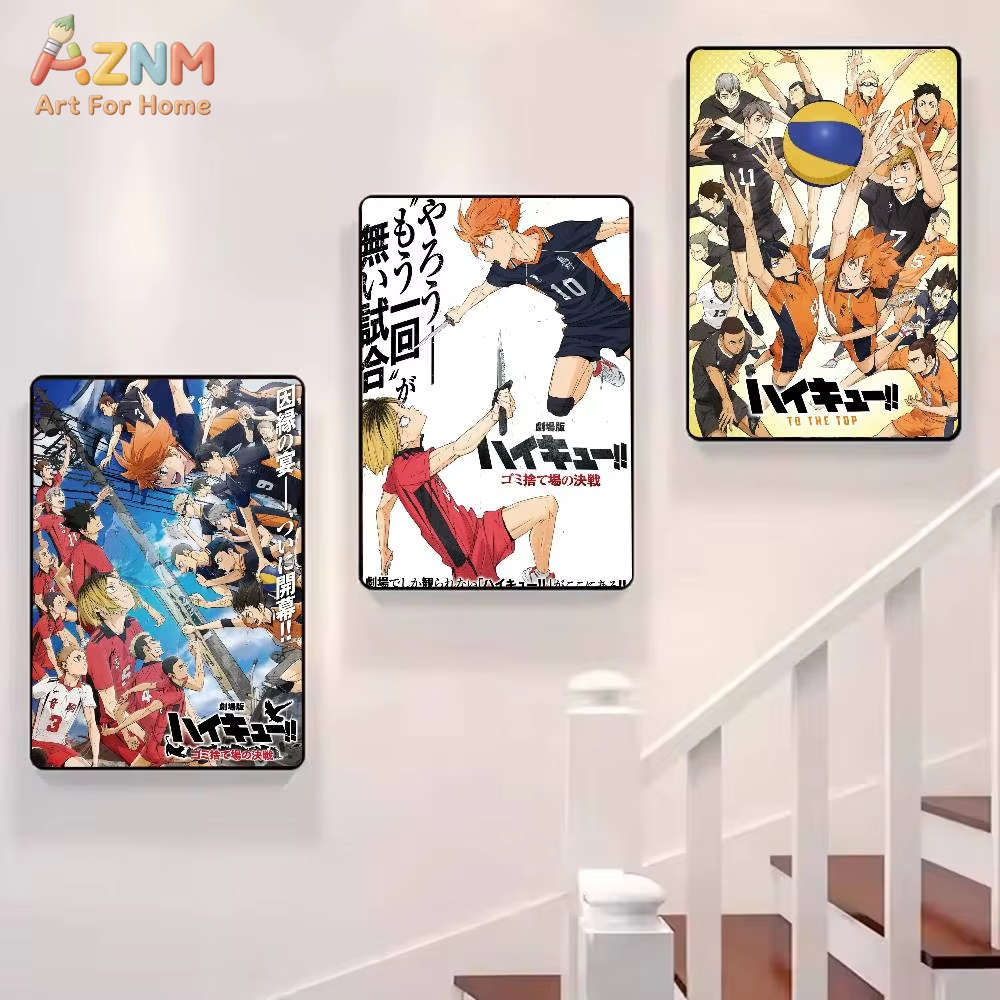 1 Buah, H-Haikyuu Poster Anime - Geometric Wall Art ulasan dan harga