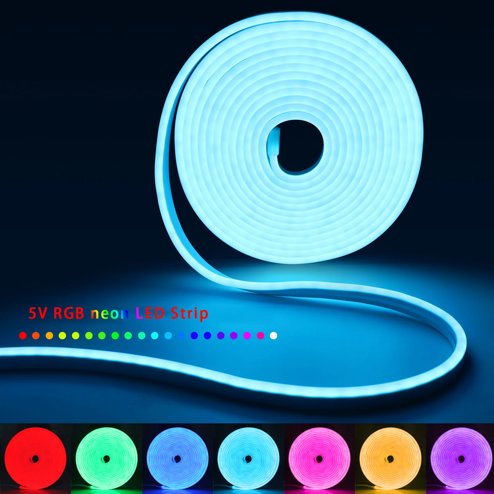 Lampu Strip LED Neon RGB 1-5m  - Home Decor Lamp ulasan dan harga