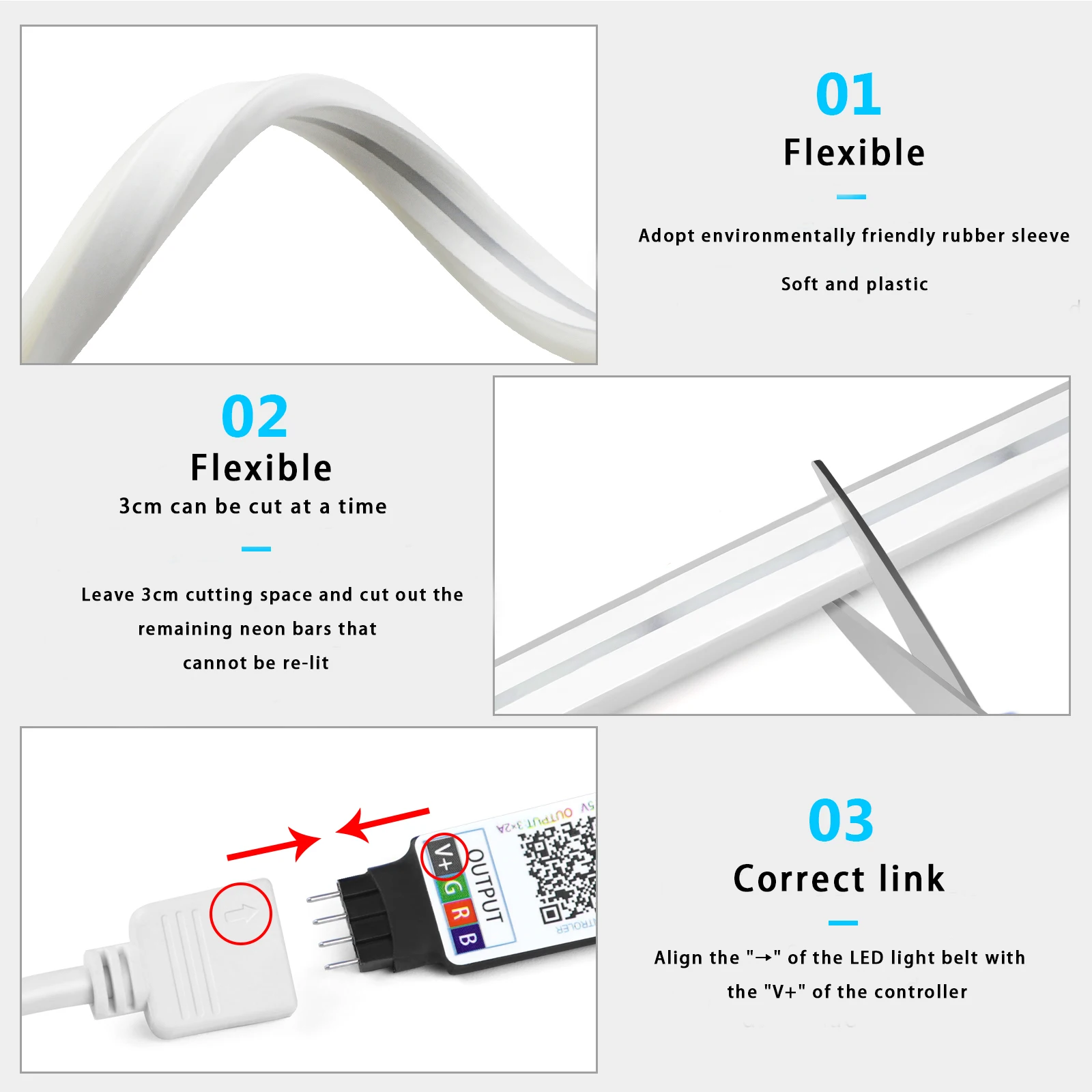 Lampu Strip LED Neon RGB 1-5m  - Home Decor Lamp ulasan dan harga