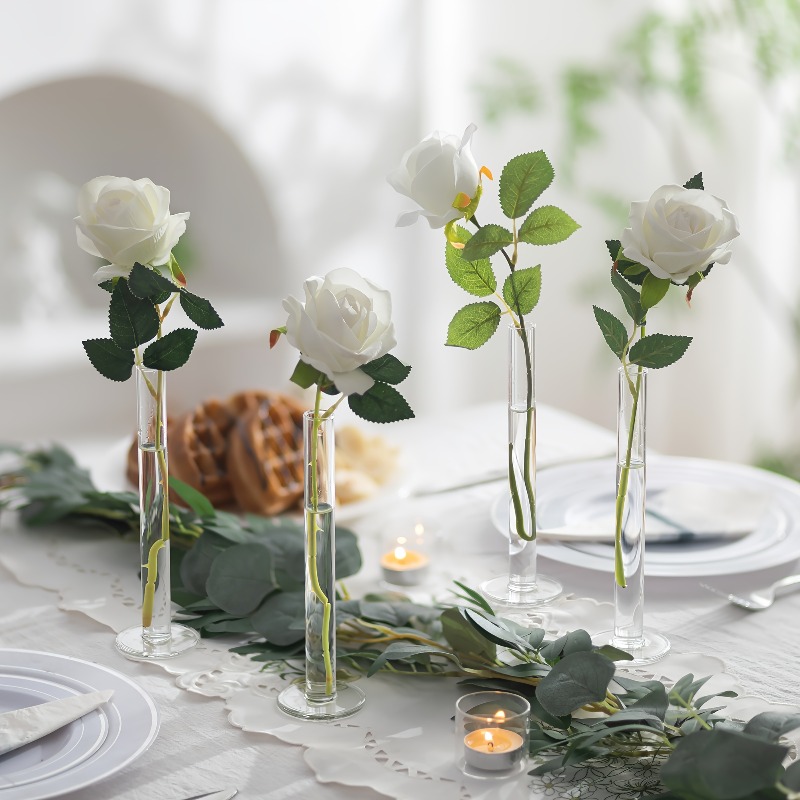 4Pcs Vas Akrilik Lurus Tipis M - Glass Vase Nordic ulasan dan harga